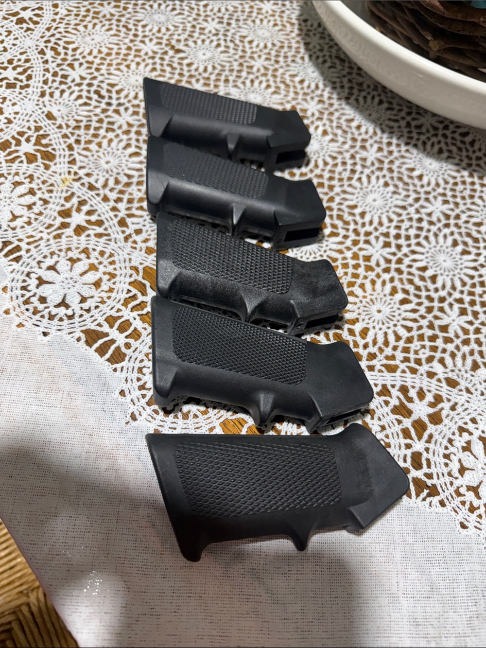 Black Tactical Grips set of 5